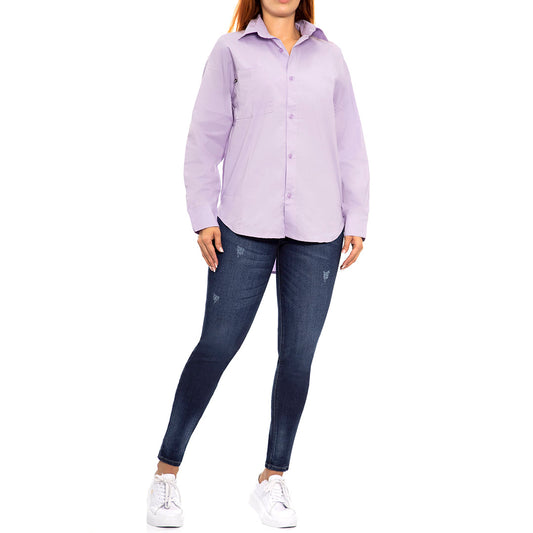 Ref 6081 Camisa manga larga, color lila